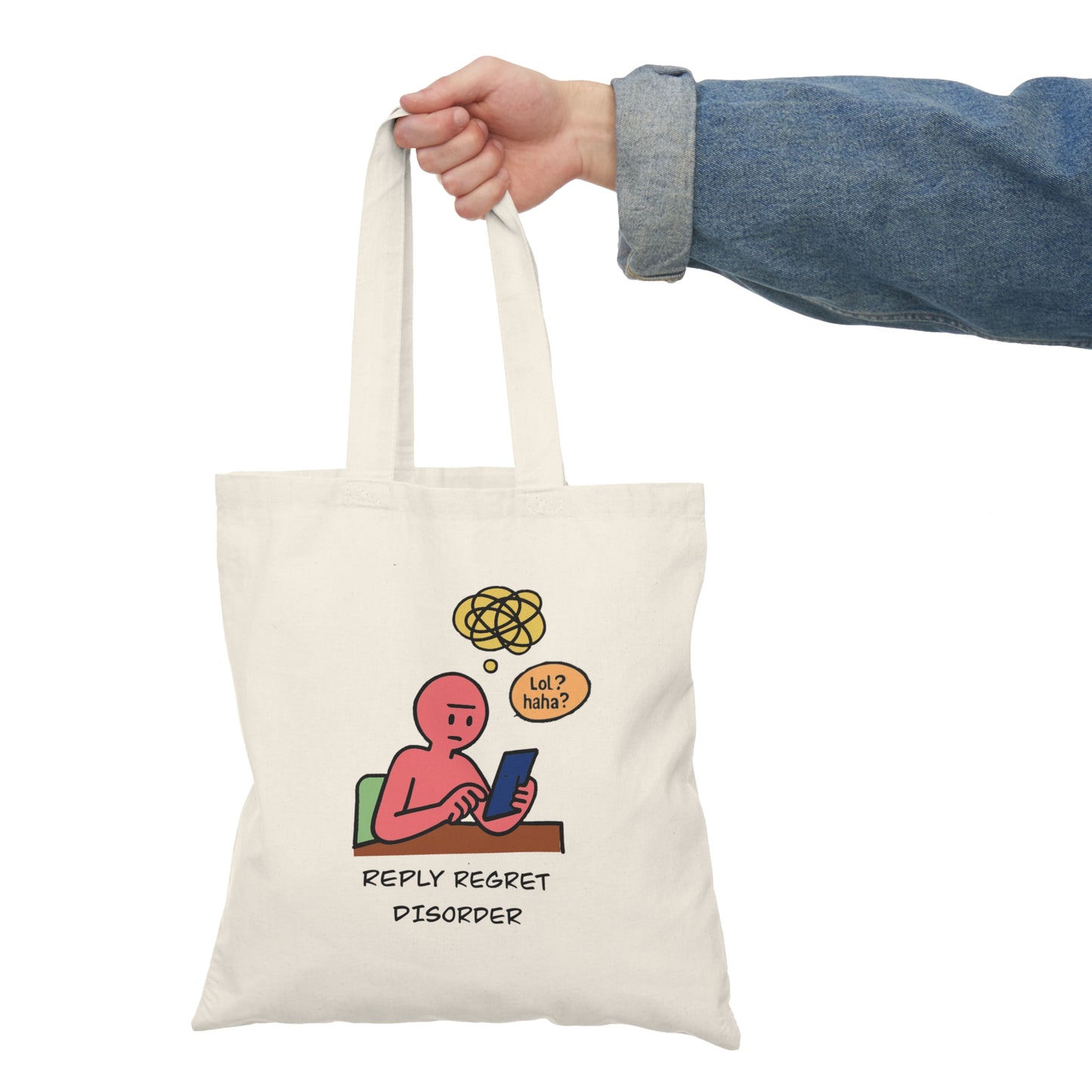 π "Reply Regret Disorder" Cotton Tote Bag π±π¬π¬βοΈ