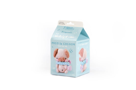 🐷 Poco the Pig – Minigurumi DIY Crochet Kit 🧶