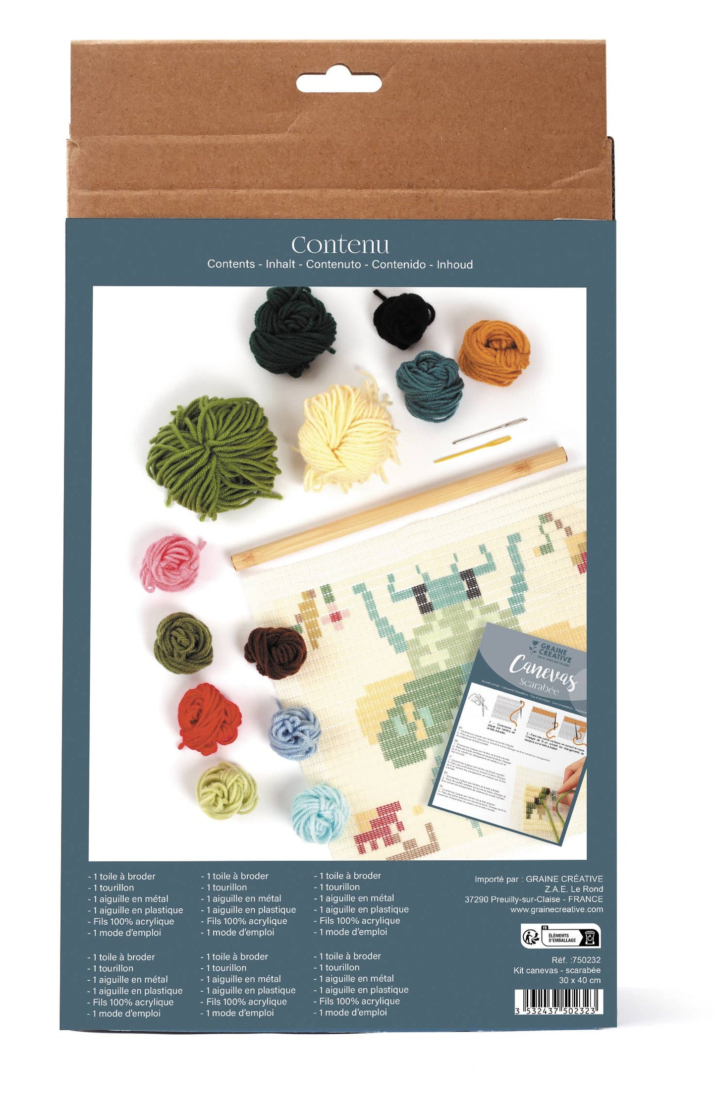 DIY Scarab Canvas Kit 🪲 – 30 × 40 cm
