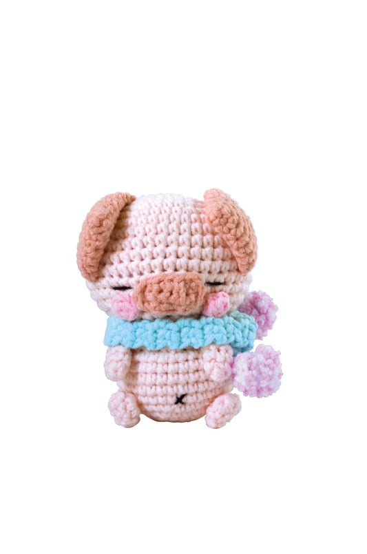 🐷 Poco the Pig – Minigurumi DIY Crochet Kit 🧶
