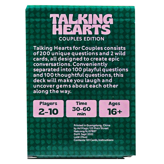 Talking Hearts Couple Party Game