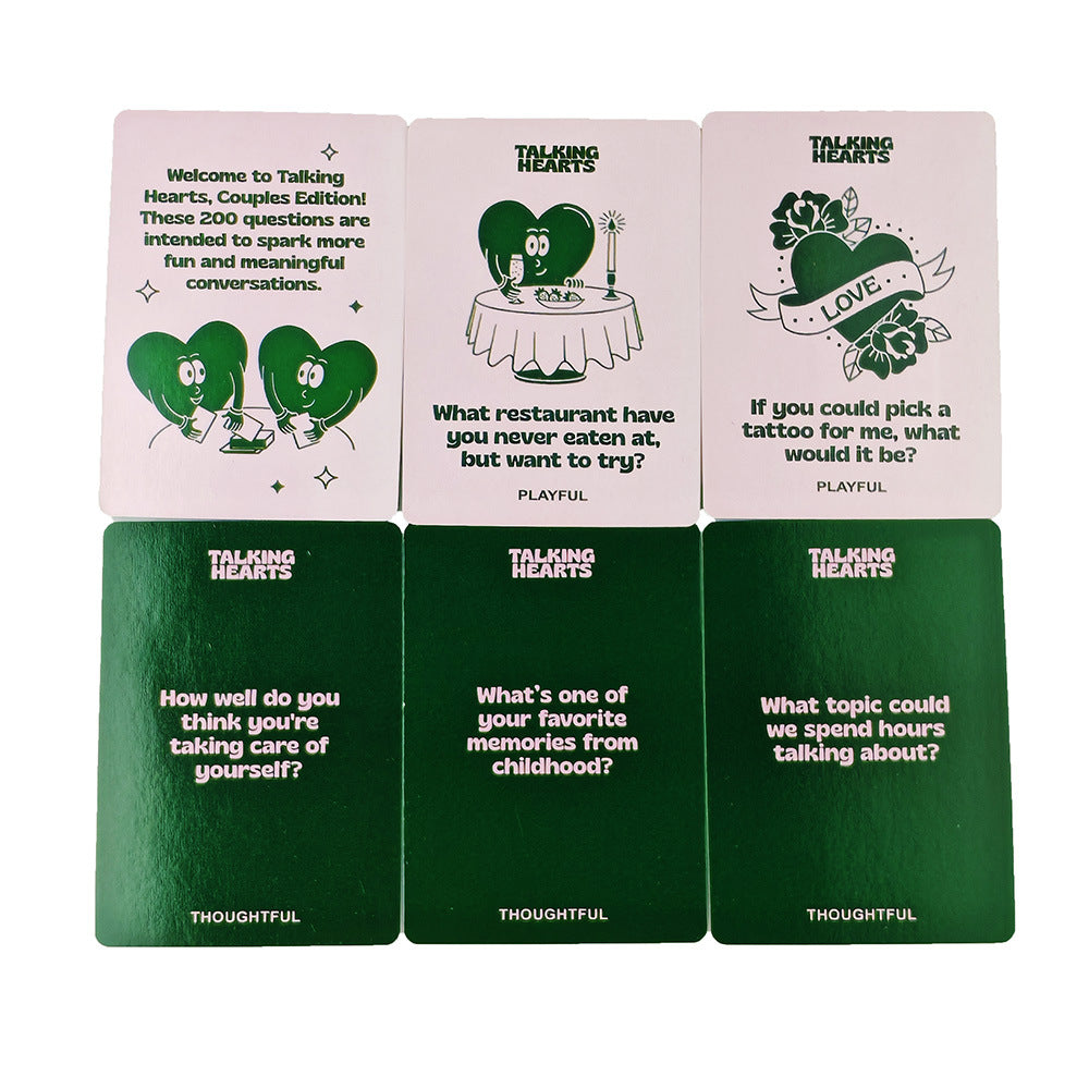 Talking Hearts Couple Party Game