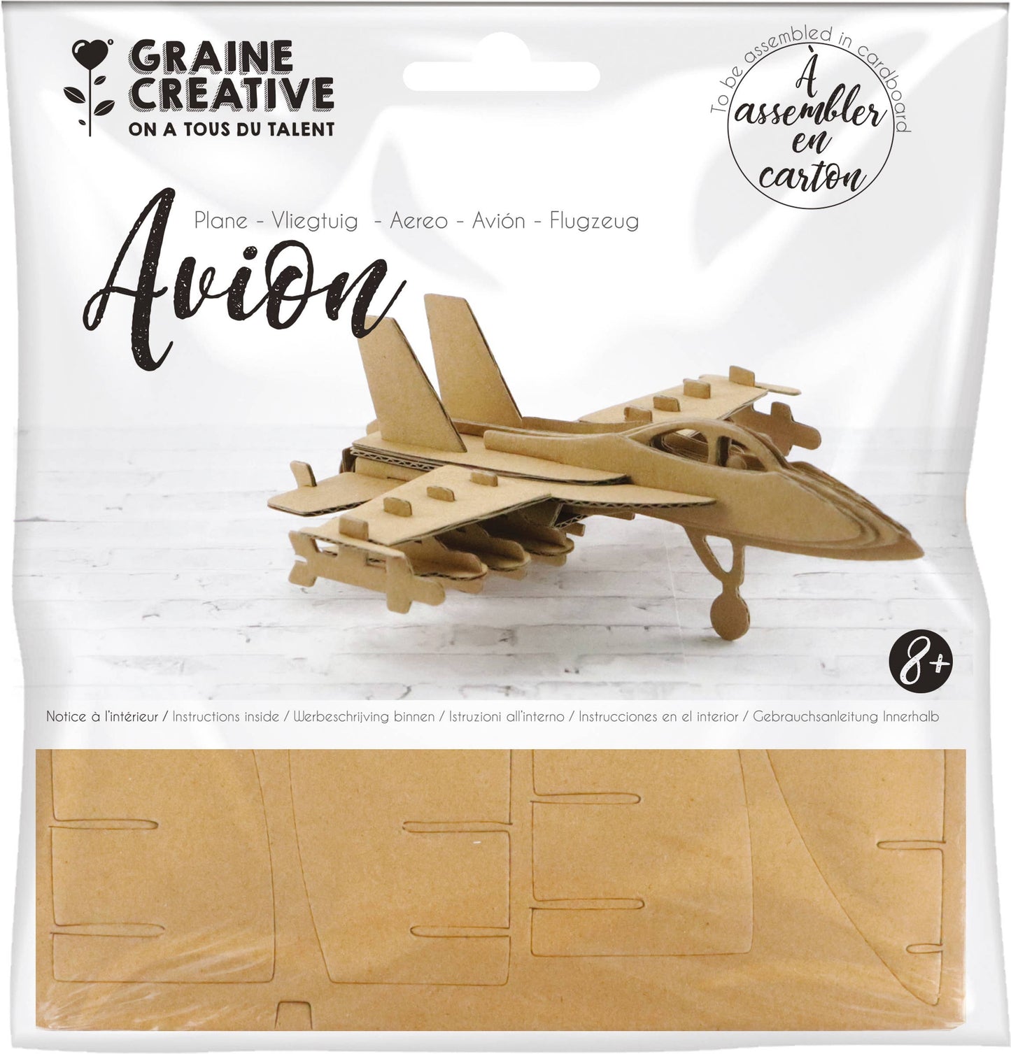 ✈️ Airplane Cardboard Model – DIY Assembly Kit