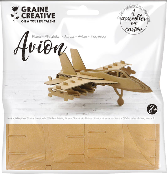 ✈️ Airplane Cardboard Model – DIY Assembly Kit