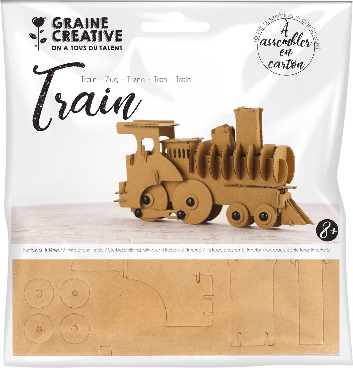 🚂 Train Cardboard Model – DIY Assembly Kit