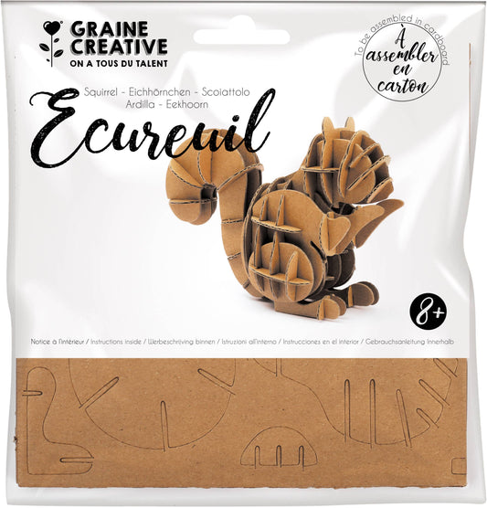 🐿️ Squirrel Cardboard Model – DIY Assembly Kit