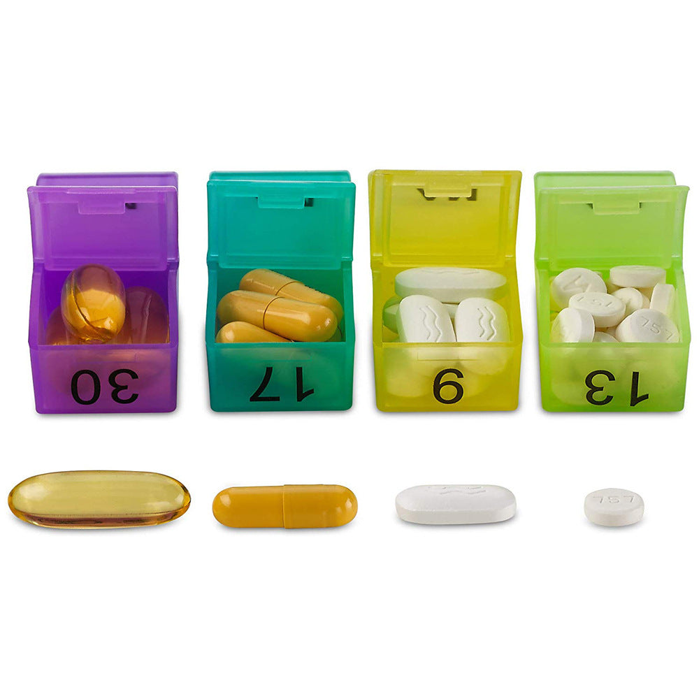 🌈 Monthly Pill Organizer – 31 Day AM/PM Medicine Box