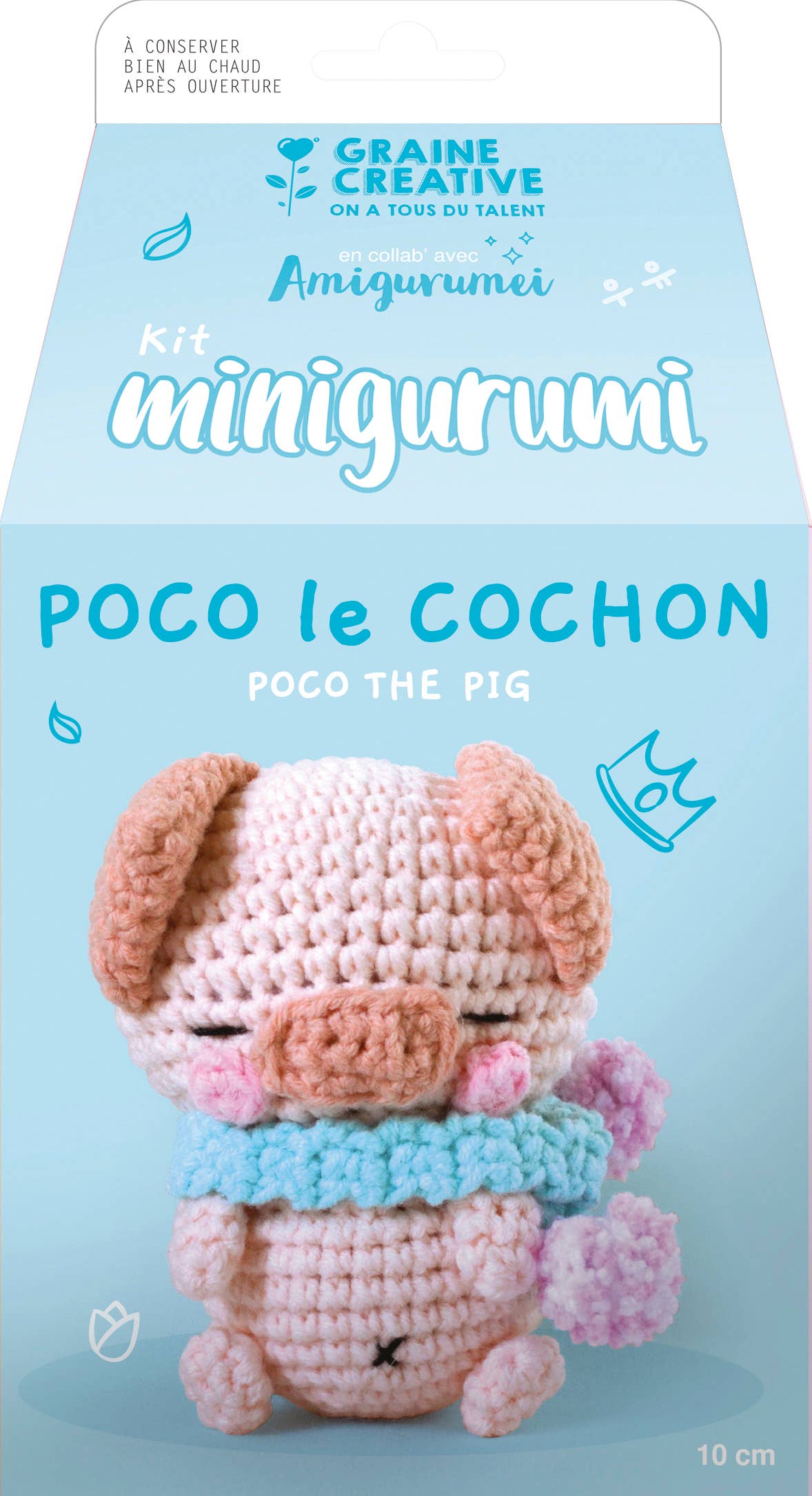 🐷 Poco the Pig – Minigurumi DIY Crochet Kit 🧶