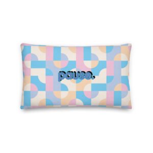 “Pause” pillow